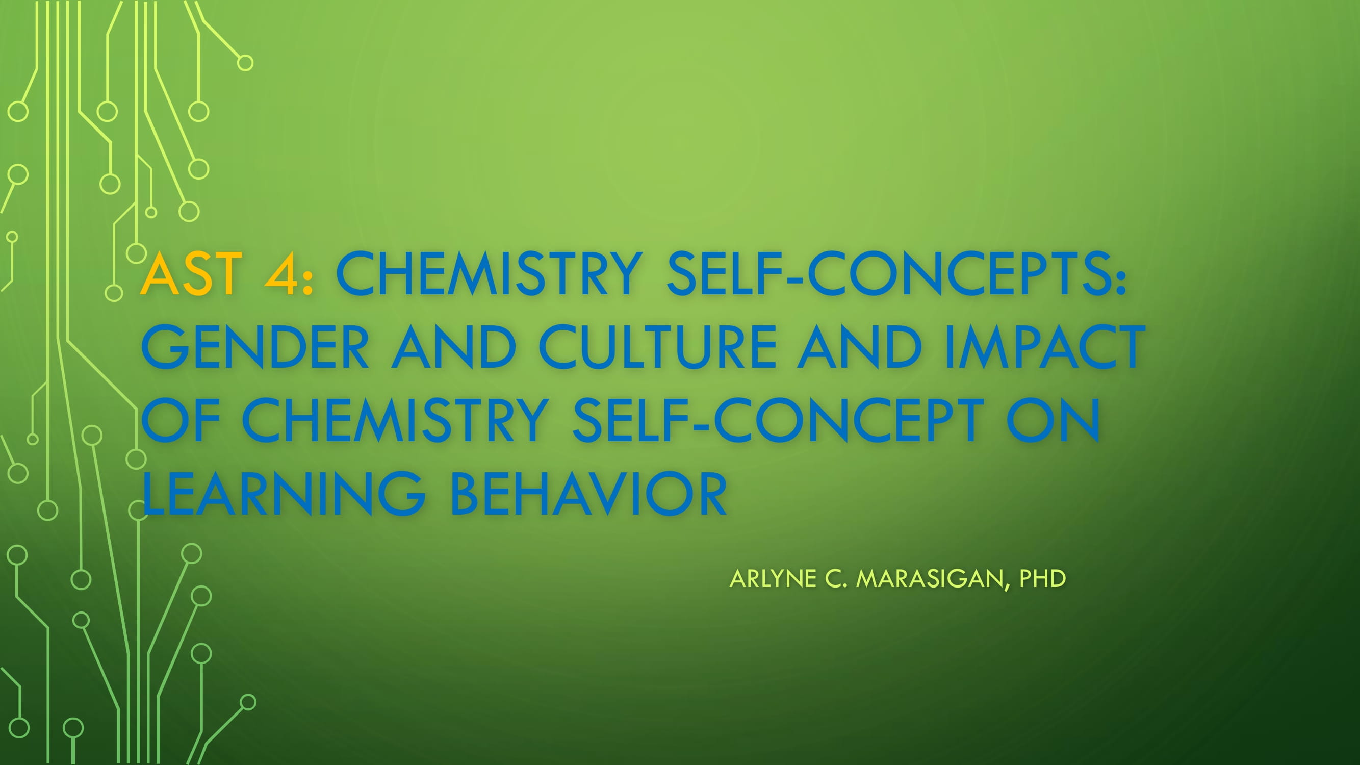 Cover for Chemistry Self-Concepts: Gender and Culture and Impact of Chemistry Self-Concept on Learning Behavior
