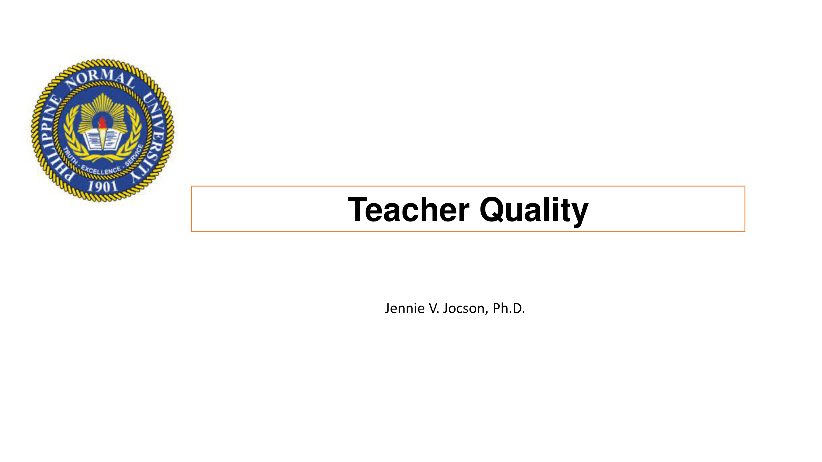 Cover for Teacher Quality