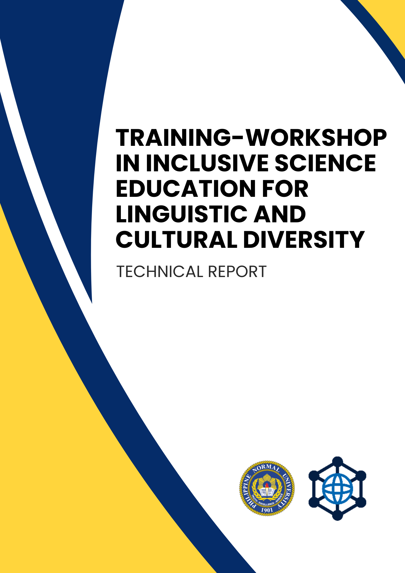 Cover for Training-Workshop in Inclusive Science Education for Linguistic and Cultural Diversity (Technical Report 1)