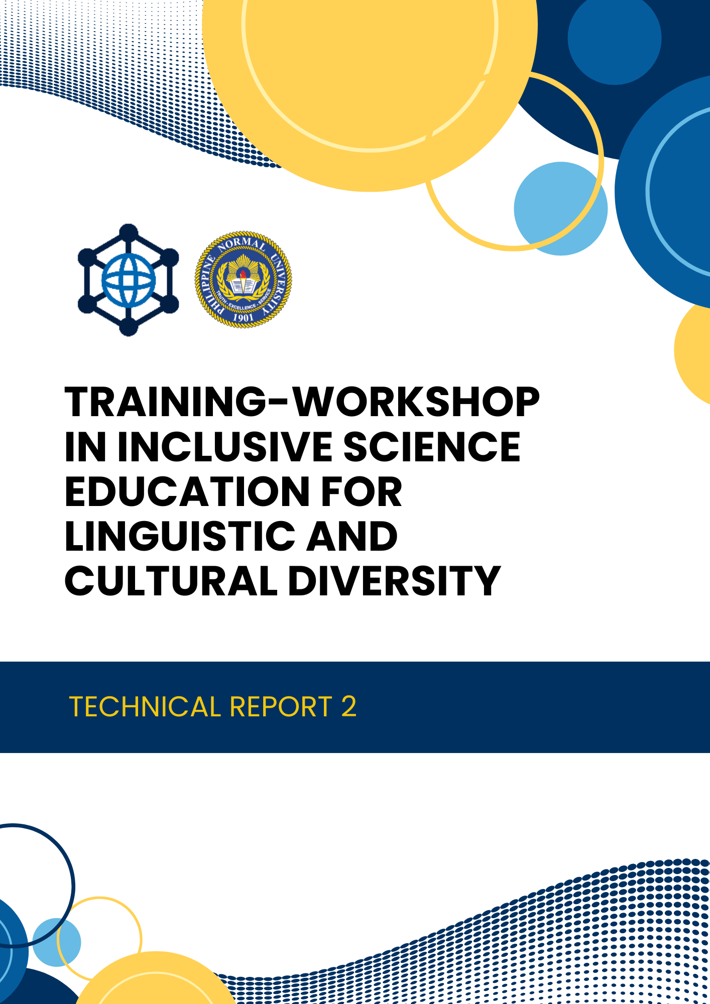 Cover for Training-Workshop in Inclusive Science Education for Linguistic and Cultural Diversity (Technical Report 2)