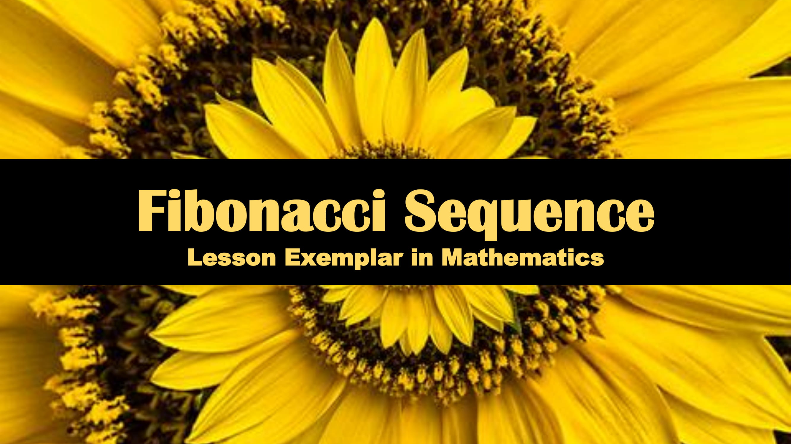 Cover for Mathematics Lesson Exemplar (Fibonacci Sequence)
