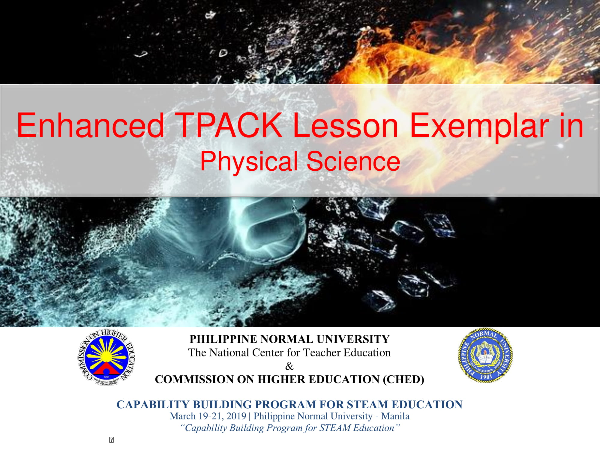 Cover for Science (Physics & Chemistry) Lesson Exemplar (The Law of Thermodynamics)