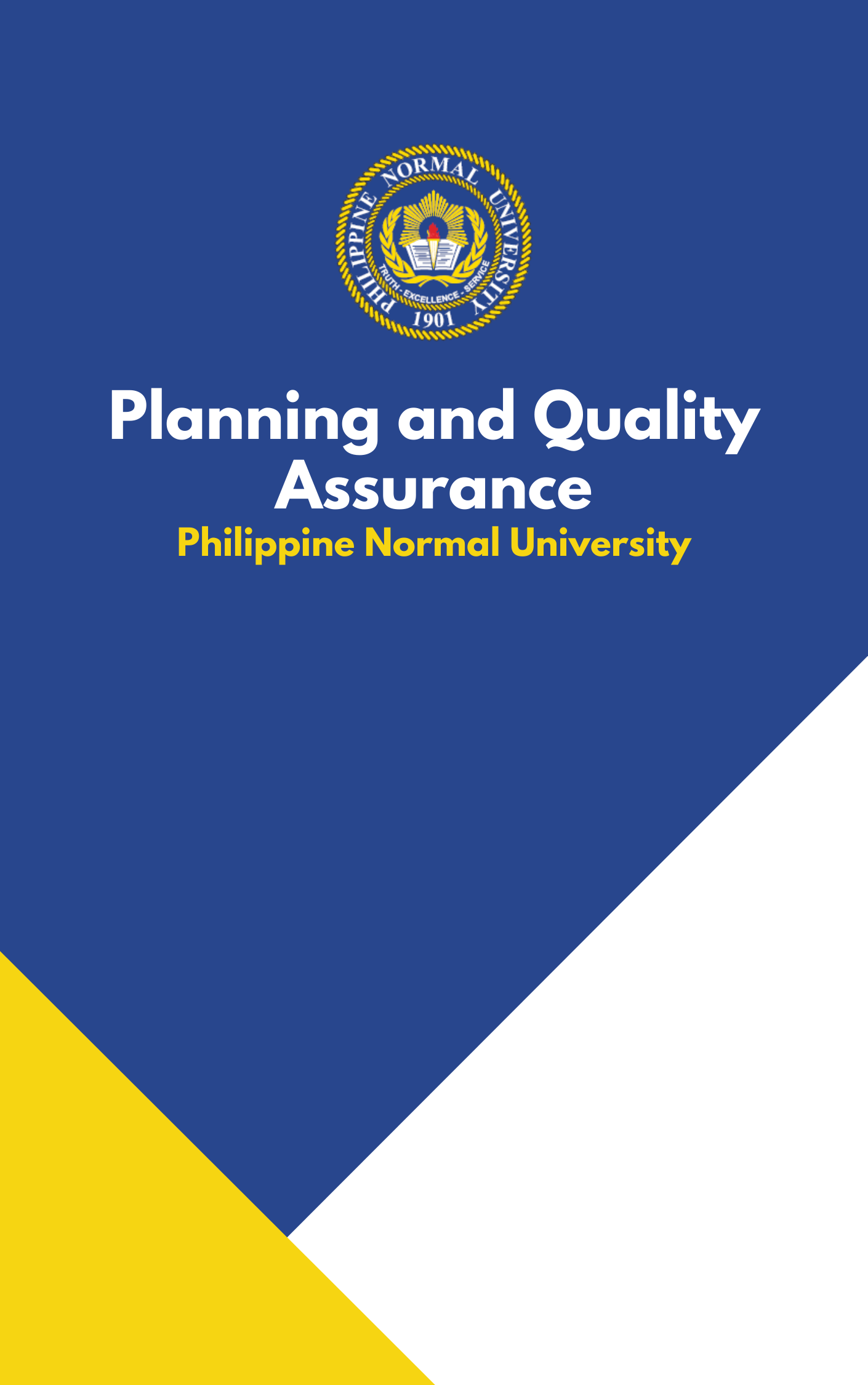 Cover for Planning and Quality Assurance