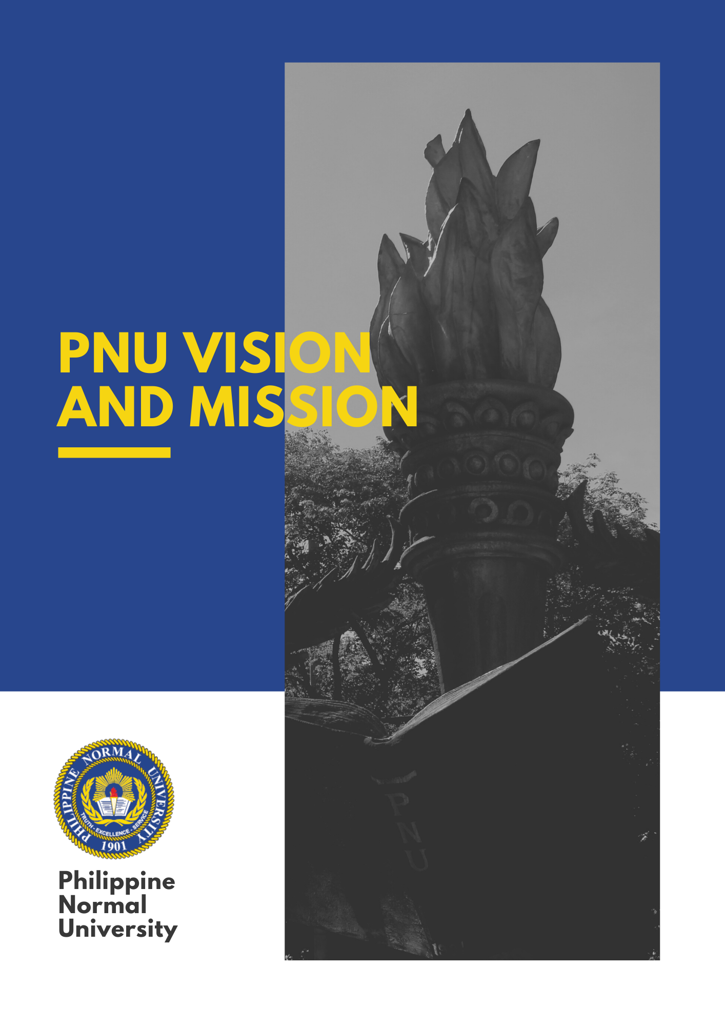 Cover for PNU Mission, Vision and SDP